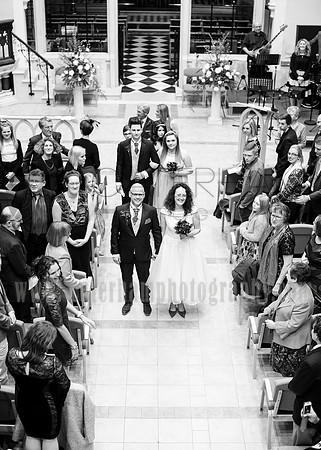 Surrey wedding photographer- St Paul's Church Addlestone- black and white