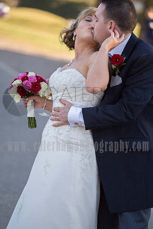 Romantice wedding -Surrey wedding photographer/ Groom and Bride romantic kiss