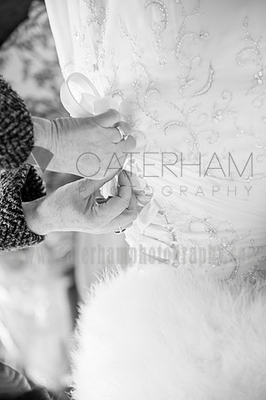 Romantice wedding -Surrey wedding photographer/ Packing the wedding presents - black and white photography