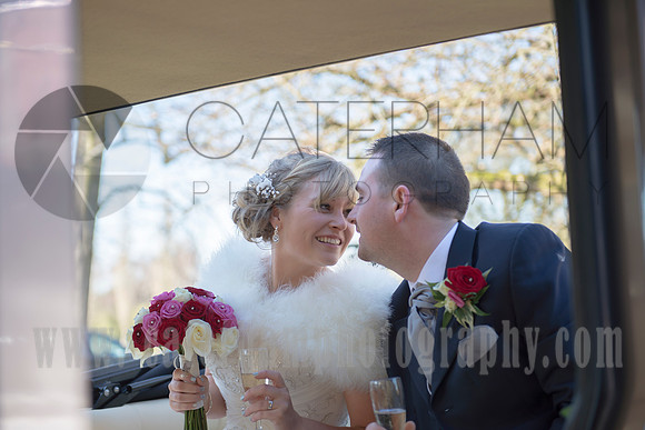 Romantice wedding -Surrey wedding photographer/ Bride and groom cuddling