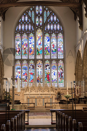 Surrey Wedding photographer /Church wedding in Horsham window