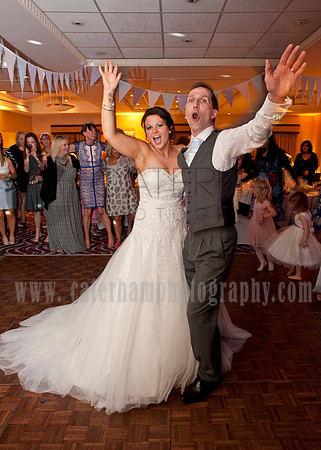 Surrey wedding photographer : bride and groom first dance at Legacy Thatchers Hotel Wedding