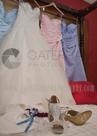 Surrey wedding photographer /Legacy Thatchers Hotel Wedding  the dresses (3)