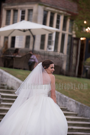 Surrey wedding photographer / selsdon park hotel wedding / The bride going up the stairs