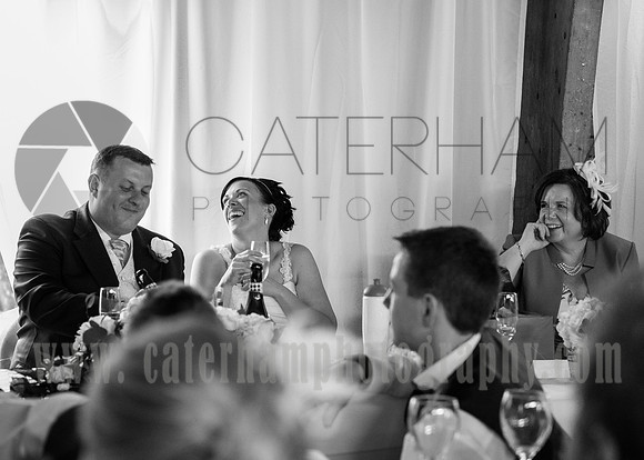 Surrey wedding photographers / Wedding in Caterham / Guests in the reception / Good time at weddings
