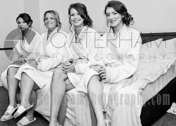Surrey wedding photographer /Legacy Thatchers Hotel Wedding the bridal group 23