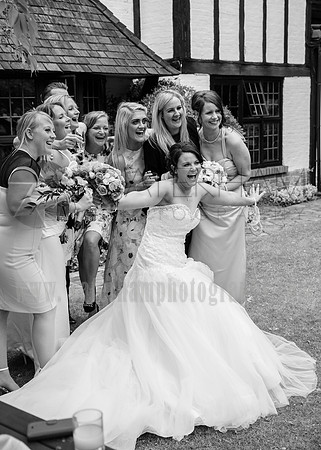Surrey wedding photographer /Legacy Thatchers Hotel Weddings Ta Dah b and w