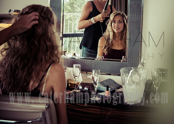 Surrey wedding photographer- brooklands hotel- bride getting ready