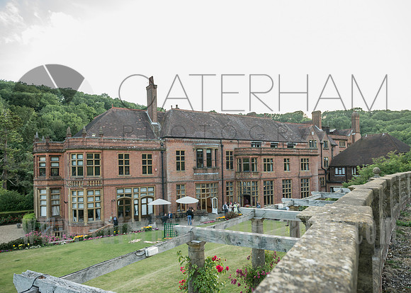 Surrey wedding photographer / woldingham school wedding / The view of the school building