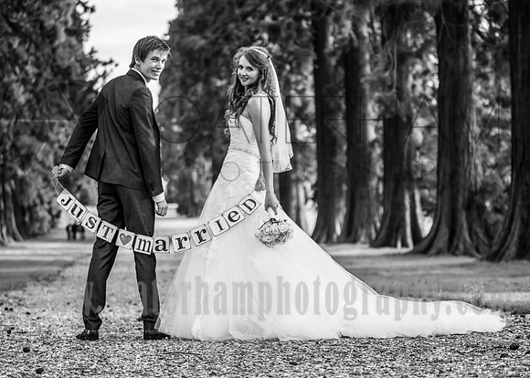Surrey wedding photographer- just married