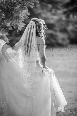 Surrey Wedding Photographer- bride walking