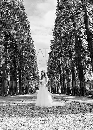 Surrey Wedding Photographer- Bride outside