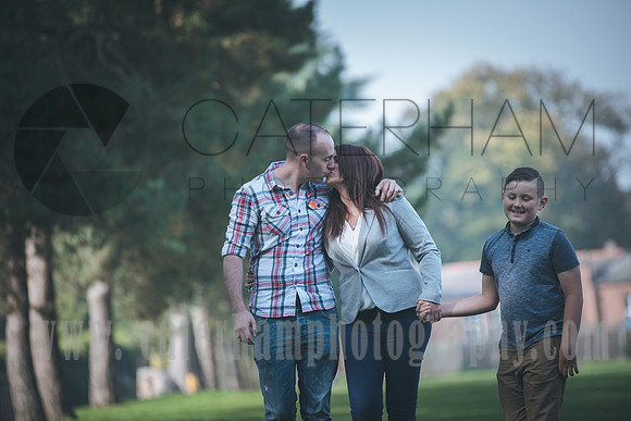 Surrey wedding Photographer Pre wedding shoot (9) / The couple with their son / Family walk