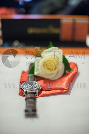 Wedding details Groom's watch Box Hill Burford Bridge Hotel wedding