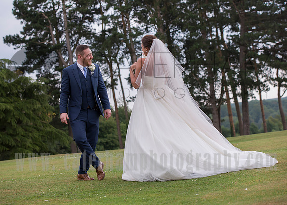 Surrey wedding photographer / selsdon park hotel wedding bride and groom 2 step on the green 21