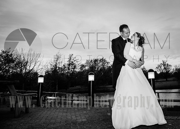 Surrey Wedding Photographer- weald of kent golf club- stunning bride and groom