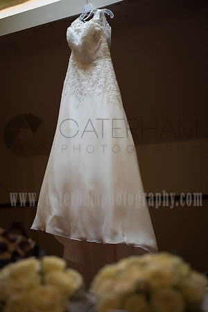 Surrey Wedding Photographer- weald of kent golf club- wedding dress