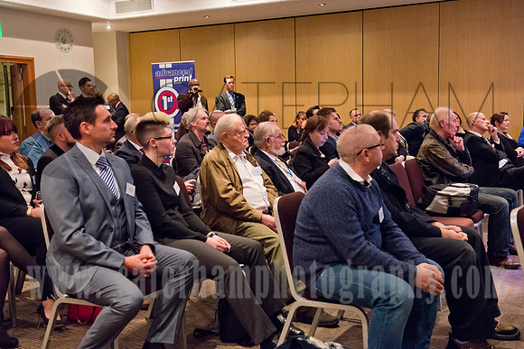 Surrey Commericial Photographers / Sutton PR event / Guests listening to the speech