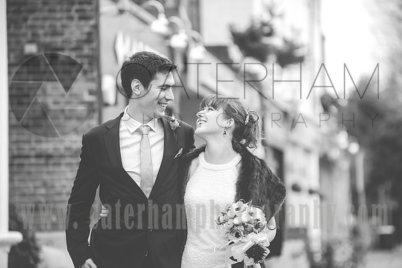 surrey wedding photographer- merton register office morden park house-  beautiful bride with her groom