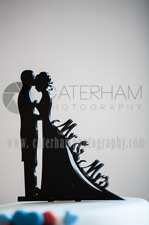 Wedding cake decoration Box Hill Burford Bridge Hotel wedding