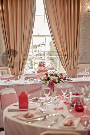 surrey wedding photographer- Crowhurst Park Wedding East Sussex- wedding reception table venue