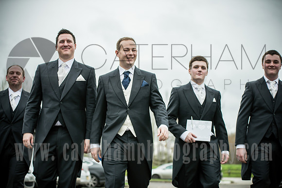 Surrey Wedding Photographer- weald of kent golf club- groom and best men