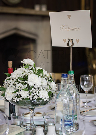 Surrey Wedding Photographer- Chiddingstone Castle- table decoration