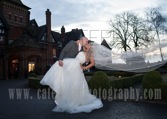 surrey wedding photographer- woodlands park hotel- bride and groom