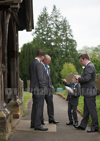 Surrey Wedding Photographer-godstone church t nicholas wedding- family outside wedding venue