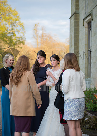 Surrey wedding photographer- Chiddingstone Castle- bride and guests
