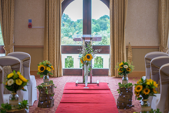 Surrey Wedding Photographer, Hilton Cobham Weddings, Ceremony room