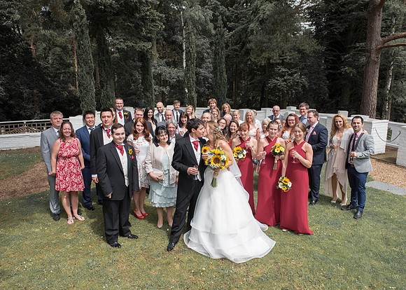 Surrey Wedding Photography, Hilton Cobham Weddings, Group Family picture