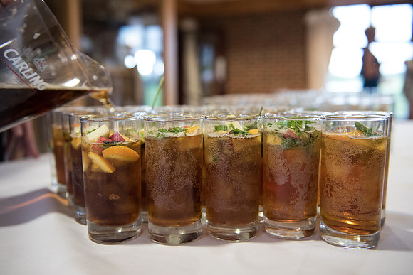 Surrey wedding Photographer - Surrey National Golf Club Weddings - welcome drinks