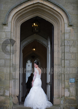 Surrey Wedding Photographer- Chiddingstone Castle- Stunning bride in arch