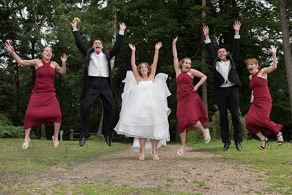 Surrey Wedding Photographers, Hilton Cobham Weddings, Fun with Friends