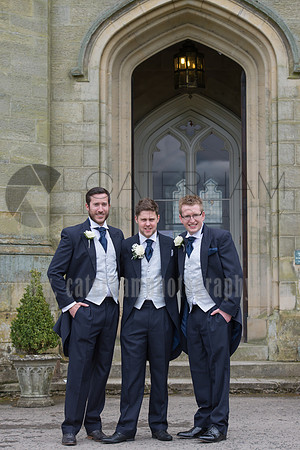 Surrey Wedding Photographer- Chiddingstone Castle- groom and best men