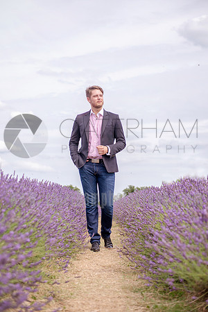 Surrey modeling photographer / caterham photography (7)  / A man walking through lavender fields