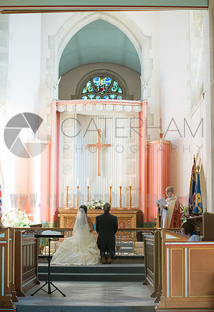 St Mildred's Parish Croydon Wedding, London Wedding Photographer, Church Wedding, Bride and Groom