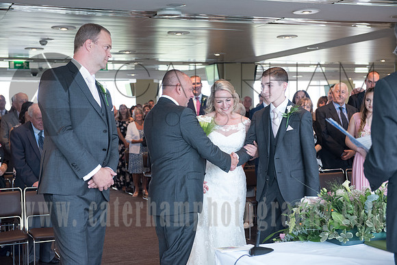 Surrey wedding photographer Epsom Race Course weddings