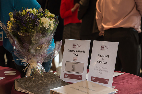 Surrey event photographer-BNI Caterham/ Flowers - Caterham Photography