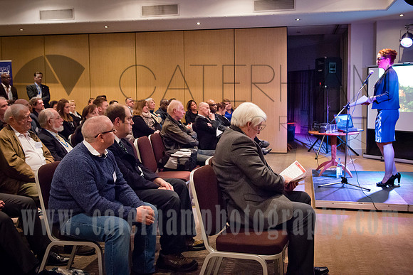 surrey event photographer- business meeting- woman giving speech