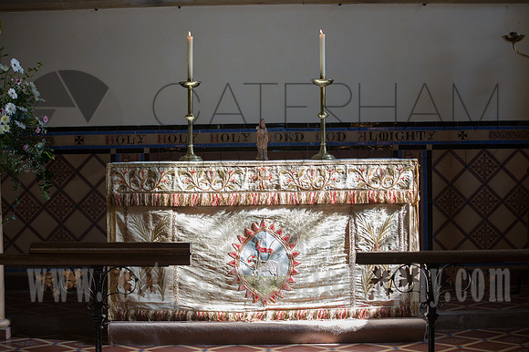 Sussex Wedding Photographer, Sussex Wedding Venue, St Peter's Church Firle, Church Wedding, Altar