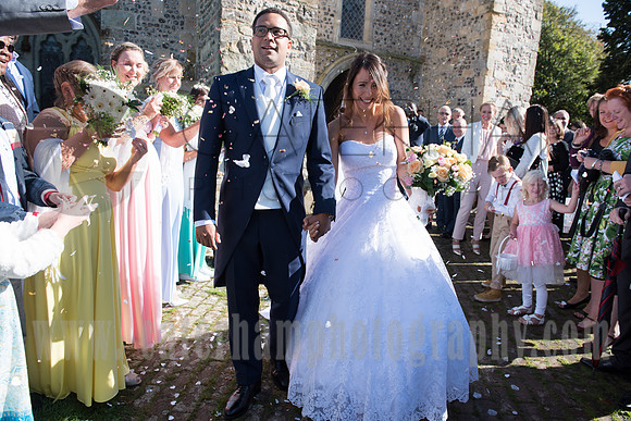Sussex Wedding Photographer, Sussex Wedding Venue, St Peter's Church Firle, Bride and Groom