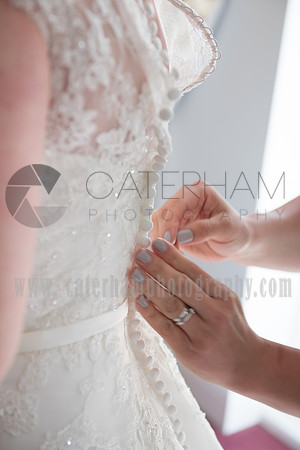 Surrey Wedding Venue, Surrey Wedding Photographer, St Michael's Church, Wedding Dress Detail