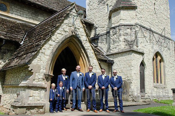 Surrey Wedding Venue, Surrey Wedding Photographer, St Michael's Church, Church Wedding, Groomsmen