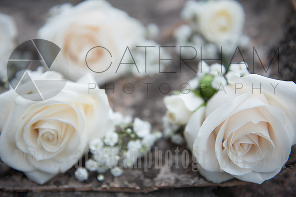 Surrey wedding photographer Coltsford Mill Wedding oxted White Roses