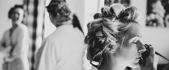 Surrey wedding photographer get ready shot