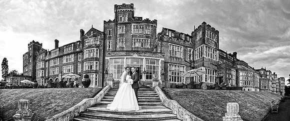 Surrey wedding photographer bride and groom portrait