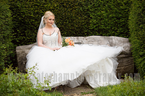 Bride in the Garden, St Mary the Virgin, Surrey Wedding Photographer, Wedding Photography