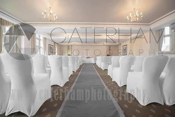 selsdon park hotel wedding aisle view  (2)
